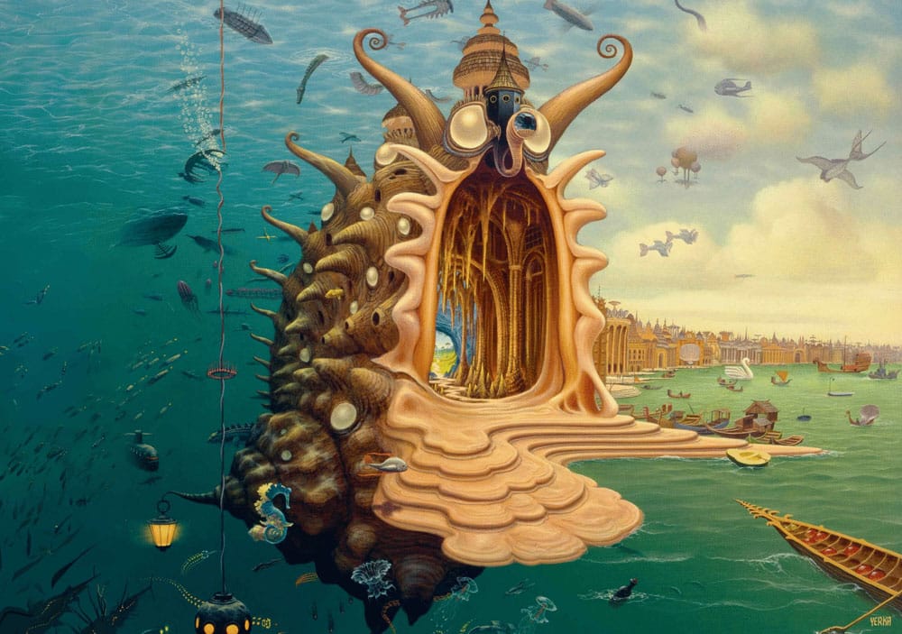 Jacek Yerka Harbor Puzzle Art Merchandise 1000 Pieces