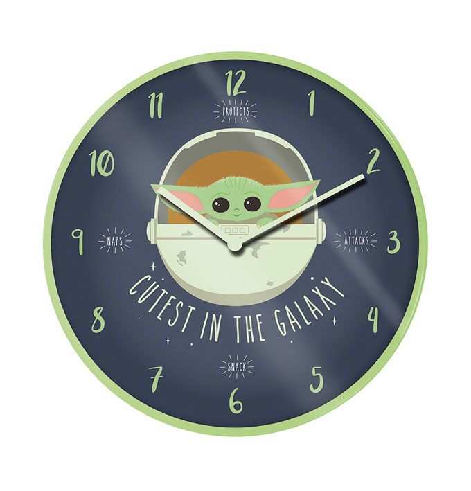 Cutest In The Galaxy Wall Clock Star Wars The Mandalorian