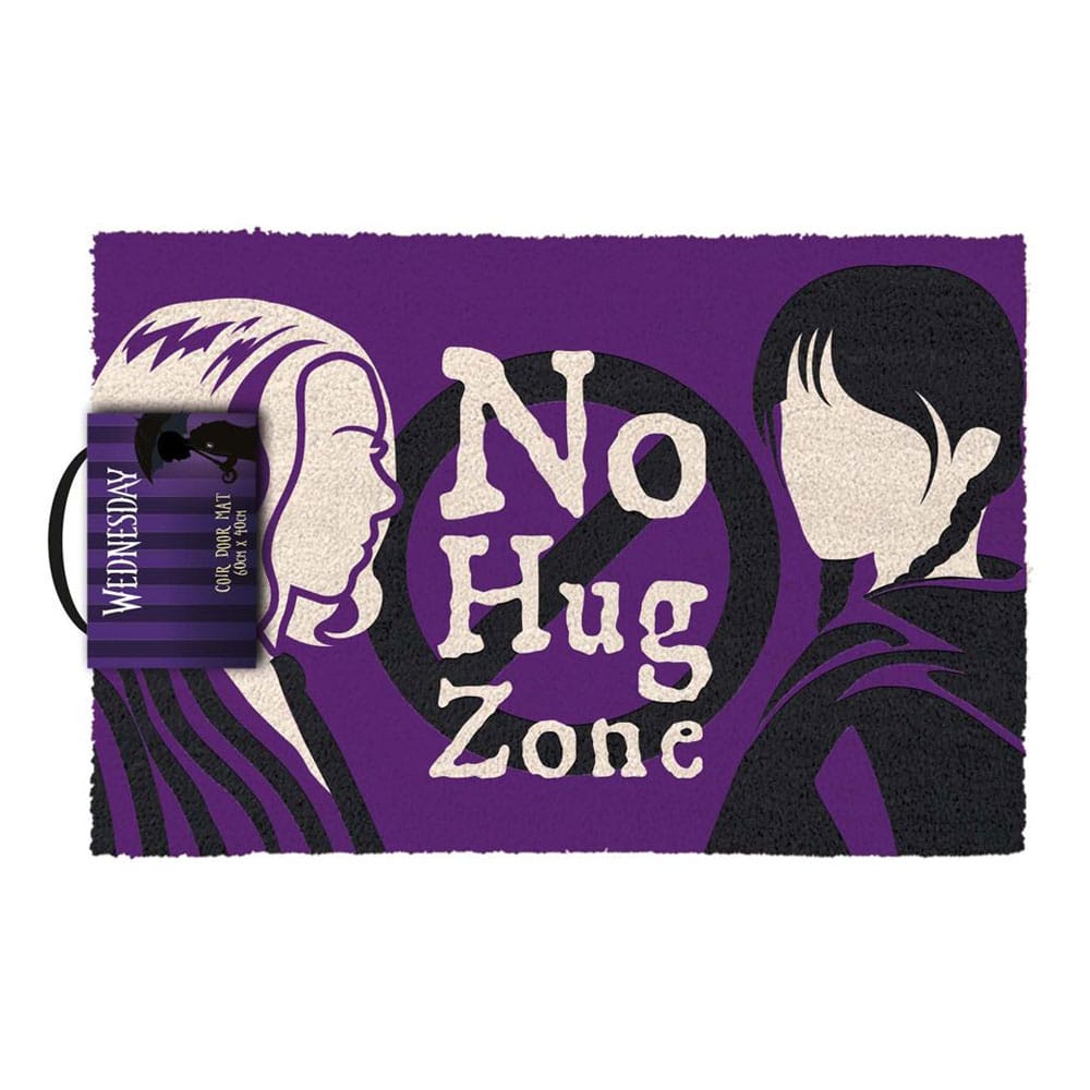 Wednesday No Hug Zone Doormat 40 x 60 cm TV Show Merchandise