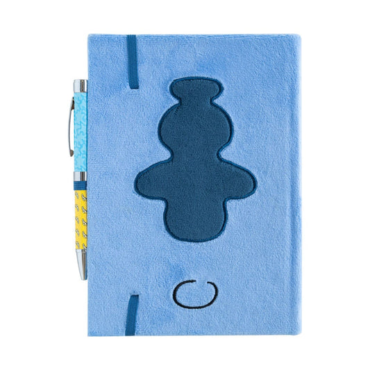 Disney Stitch Tropical Plush Cover Premium A5 Notebook With Projector Pen