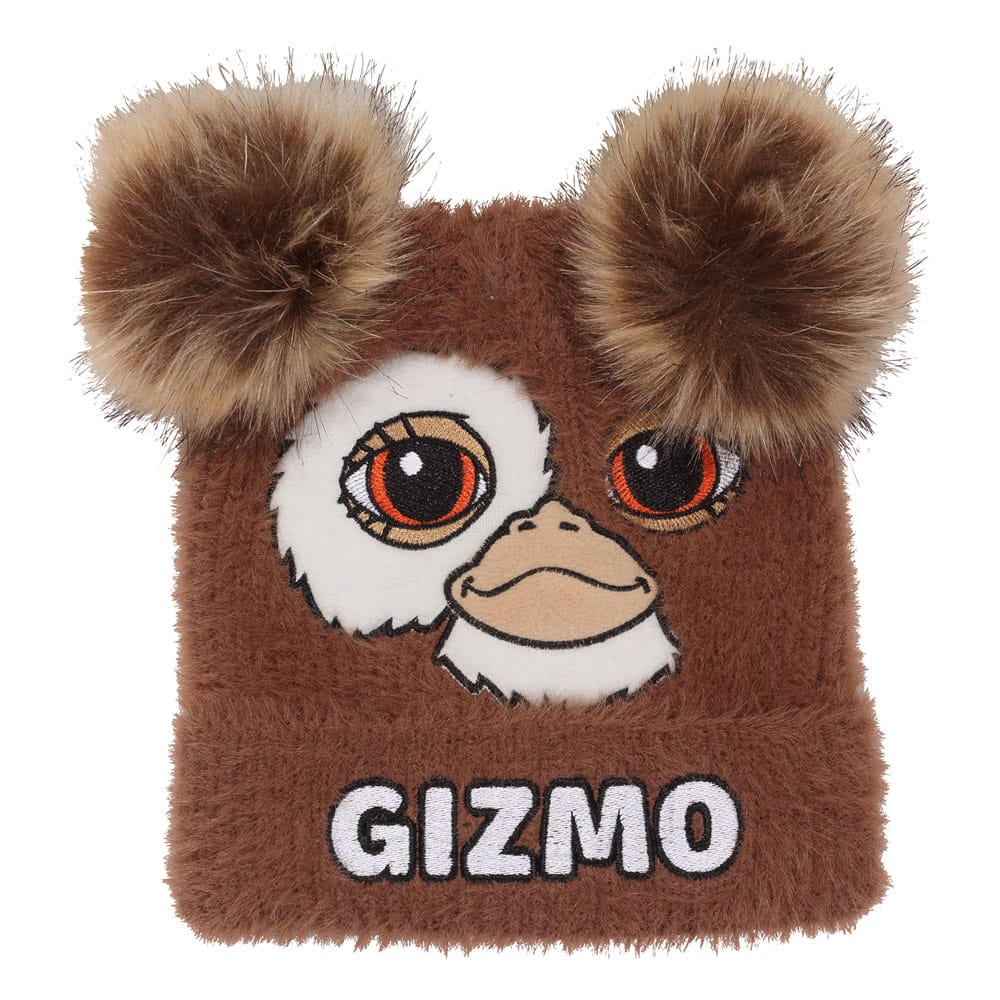 Gremlins Gizmo Fluffy Pom Pom Beanie Movie Apparel