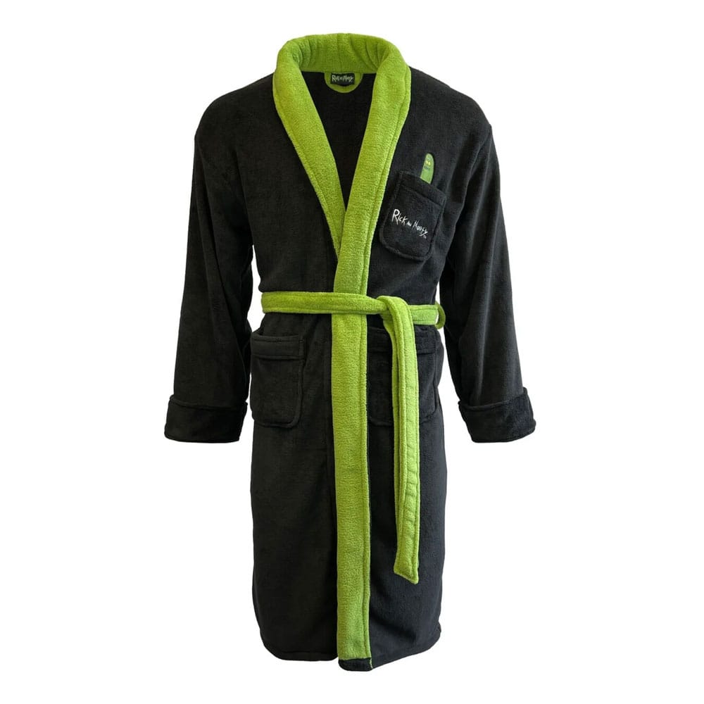 Rick And Morty Pickle Rick Fleece Bathrobe