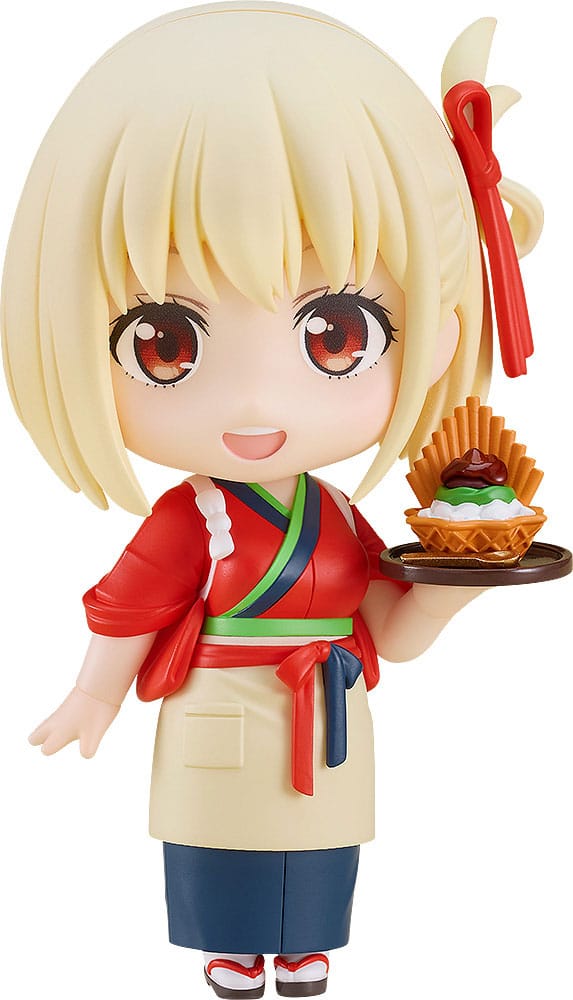 Lycoris Recoil Chisato Nishikigi Cafe LycoReco Uniform Ver Nendoroid Action Figure 10 cm