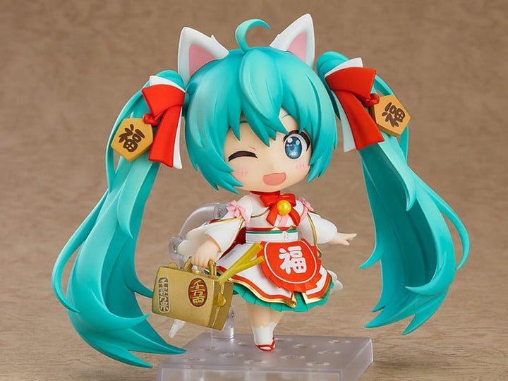 Character Vocal Series 01 Hatsune Miku Maneki Miku Ver Nendoroid Action Figure 10 cm
