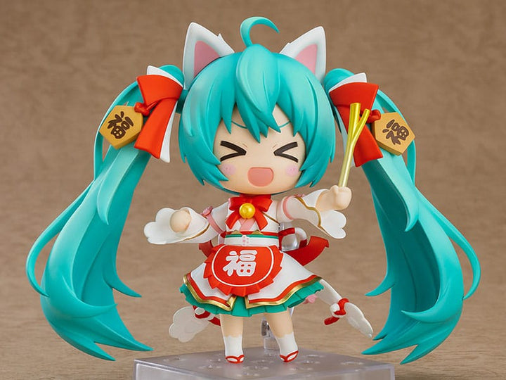 Character Vocal Series 01 Hatsune Miku Maneki Miku Ver Nendoroid Action Figure 10 cm