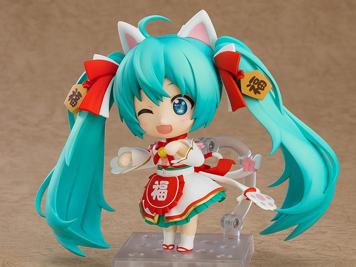 Character Vocal Series 01 Hatsune Miku Maneki Miku Ver Nendoroid Action Figure 10 cm