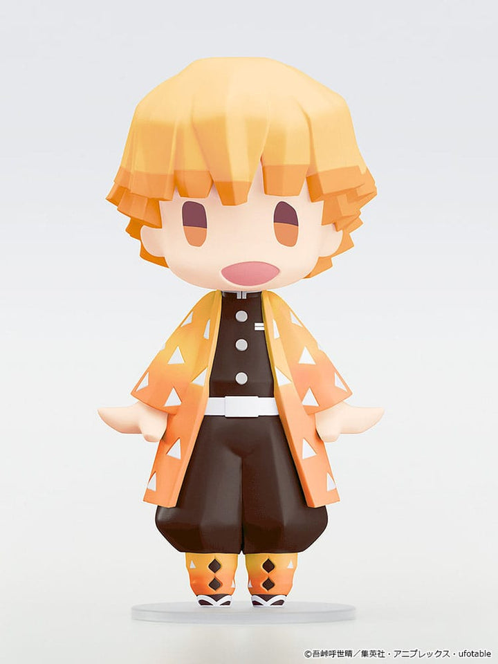 Demon Slayer Kimetsu no Yaiba Zenitsu Agatsuma Hello Good Smile Action Figure 10CM