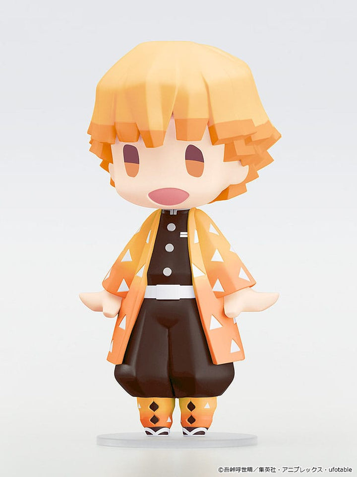 Demon Slayer Kimetsu no Yaiba Zenitsu Agatsuma Hello Good Smile Action Figure 10CM