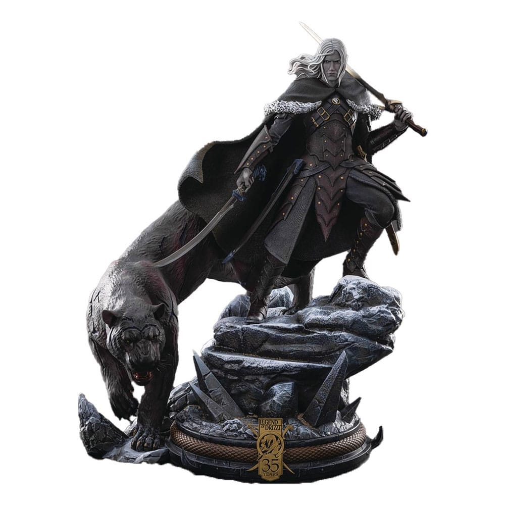 Wizards of the Coast Drizzt Do Urden Dungeons and Dragons Statue 35th Anniversary Edition Previews Exclusive 1 4 Scale 40 cm