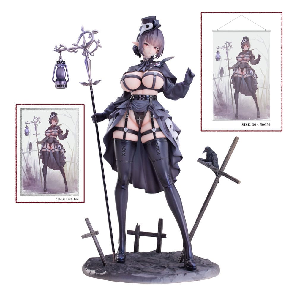 Original Character Pest Doctor Kara Deluxe Edition PVC Statue 1 6 Scale 30 cm