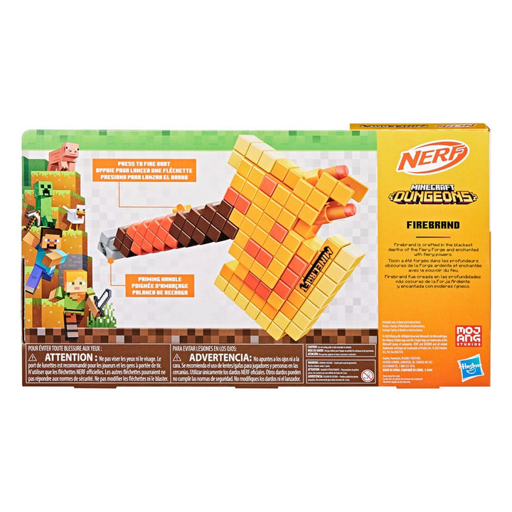 Minecraft Dungeons Nerf Firebrand Dart-Blasting Axe