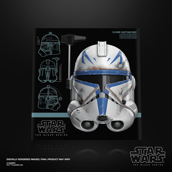 Star Wars Clone Captain Rex The Black Series Ahsoka Electronic Helmet