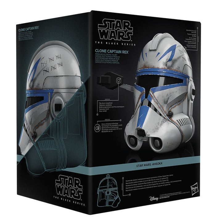 Star Wars Clone Captain Rex The Black Series Ahsoka Electronic Helmet