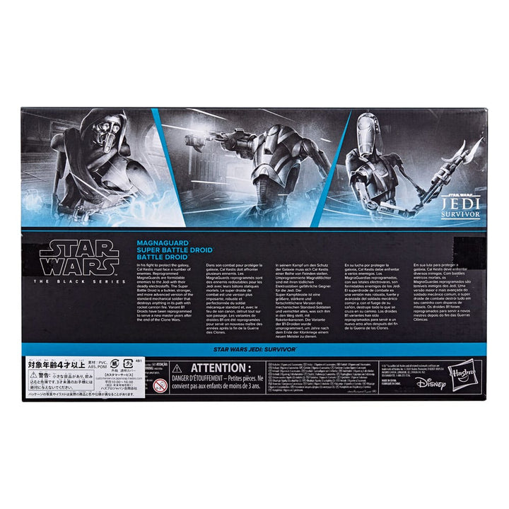 Star Wars Magna Guard Super Battle Droid Battle Droid Star Wars Jedi Survivor Black Series Action Figure 3 Pack