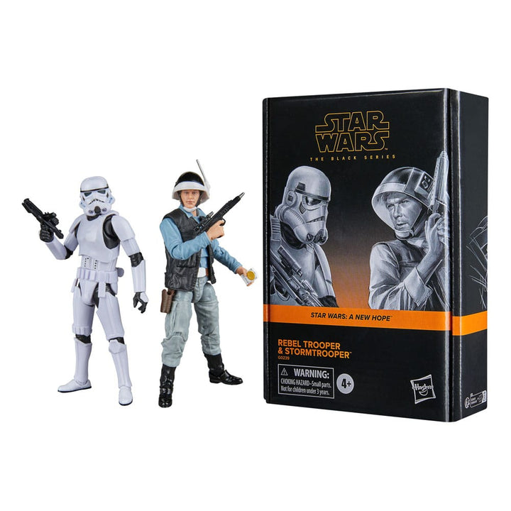 Star Wars Black Series Episode IV Rebel Trooper and Stormtrooper 6" Scale Action Figure (2-Pack)