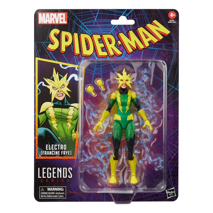 Marvel Legends Spider-Man Across the Spider Verse Electro (Francine Frye) 6" Retro Scale Action Figure