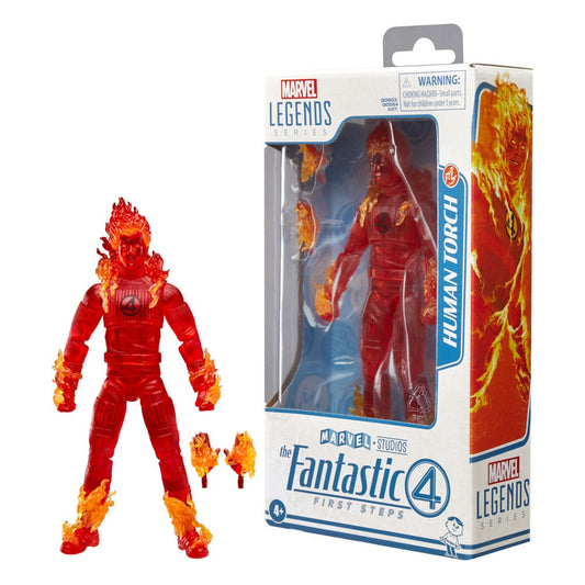 Marvel Legends The Fantastic Four First Steps Human Torch 6" Action Figure, alternate view