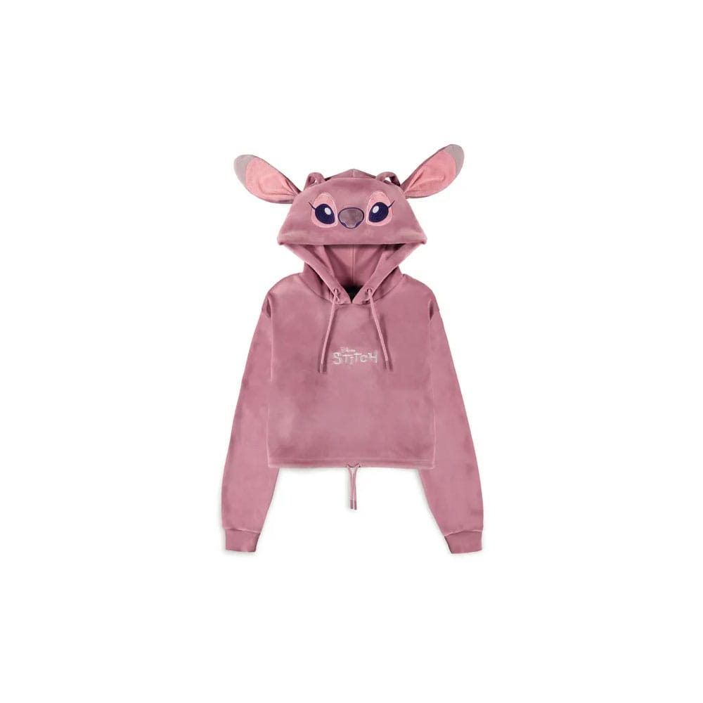 Lilo and Stitch Angel Film Cropped Hooded Sweater Size S