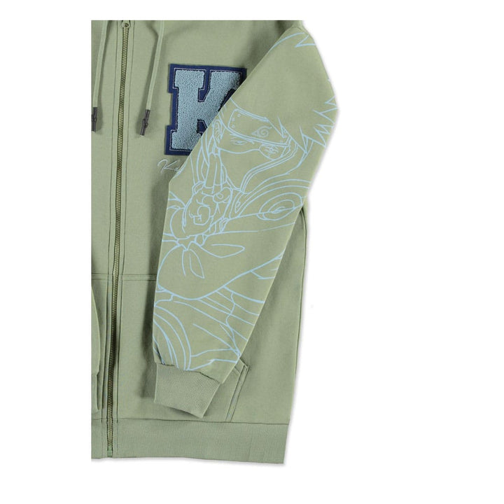 Naruto Kakashi Zipper Hoodie Size XXL Official Anime Apparel