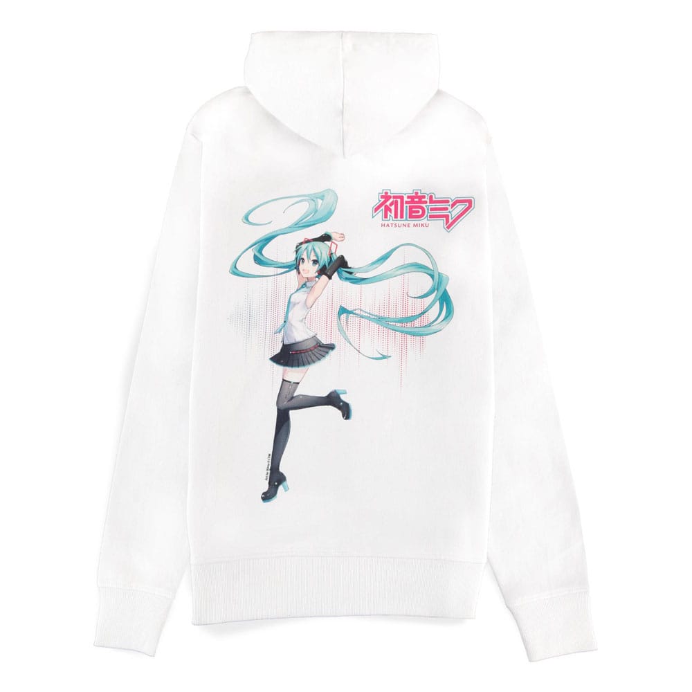 Hatsune Miku Hatsune Miku Zipper Hoodie White Size S