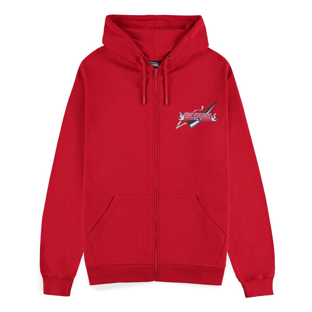 Bleach Red Zipper Hoodie Anime Size XL