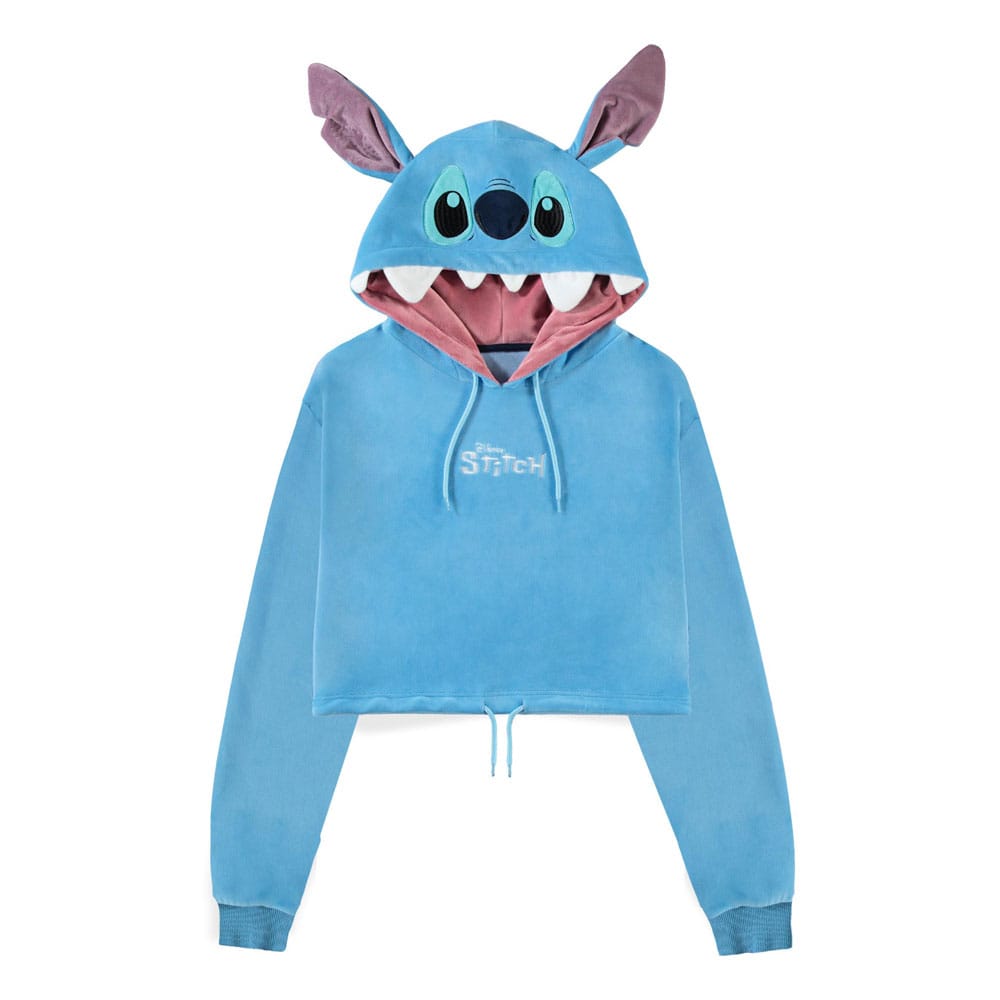 Disney Stitch Lilo and Stitch Cropped Hooded Sweater XXL