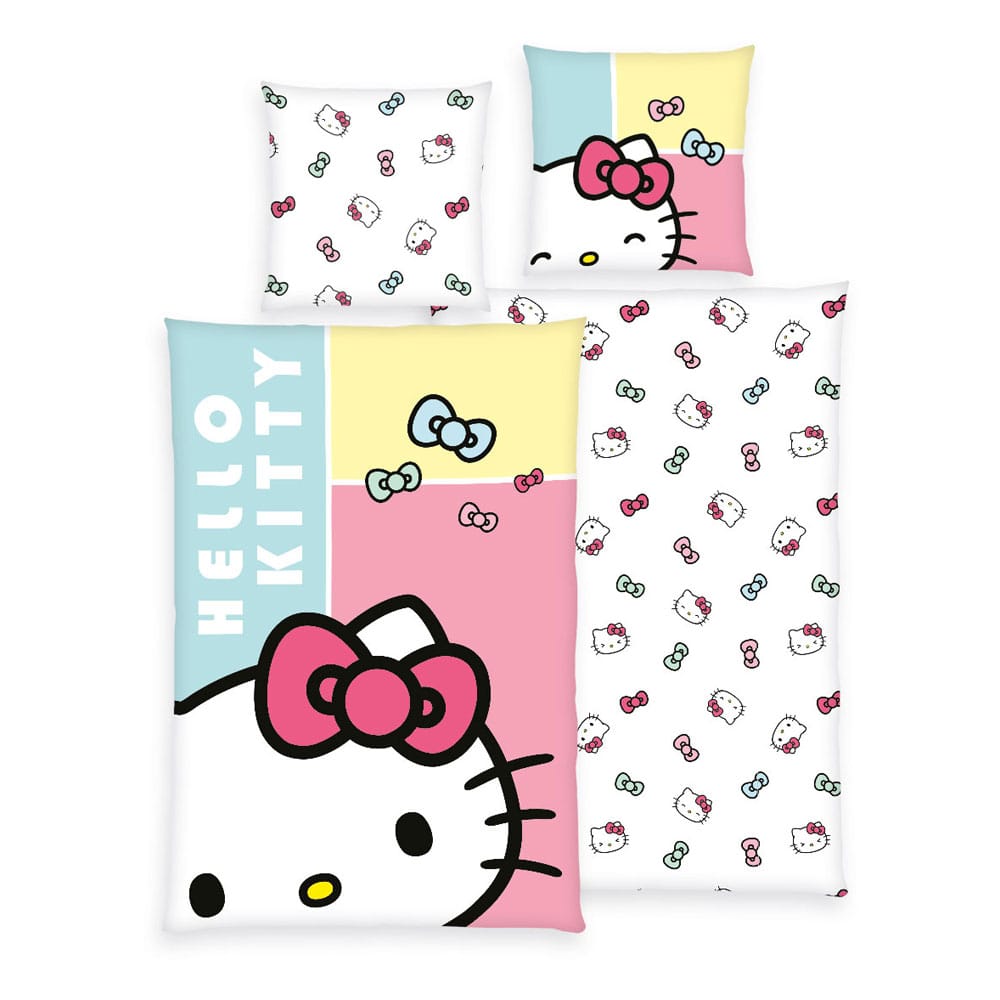 Hello Kitty Bow Duvet Set 135 x 200 cm 80 x 80 cm