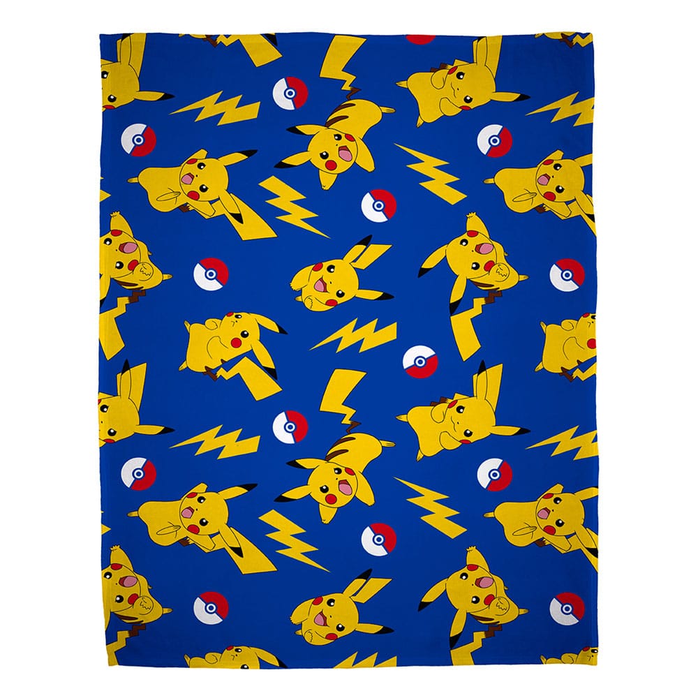 Pokemon Pikachu Blanket Allover Print 130 x 170 cm