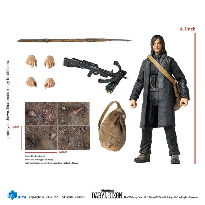 The Walking Dead Daryl Dixon PX Previews Exclusive Action Figure One Eighteenth Scale