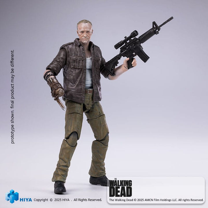 Hiya Toys Merle Dixon The Walking Dead PX Previews Exclusive EXQUISITE MINI Series 1/18 Scale Action Figure