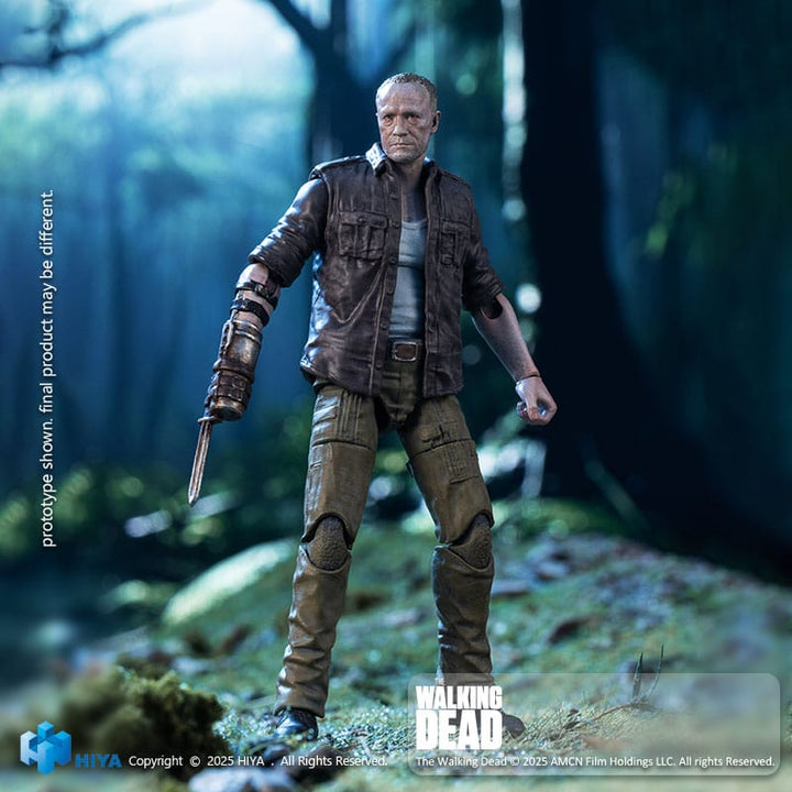 Hiya Toys Merle Dixon The Walking Dead PX Previews Exclusive EXQUISITE MINI Series 1/18 Scale Action Figure