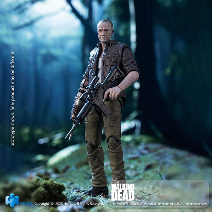 Hiya Toys Merle Dixon The Walking Dead PX Previews Exclusive EXQUISITE MINI Series 1/18 Scale Action Figure