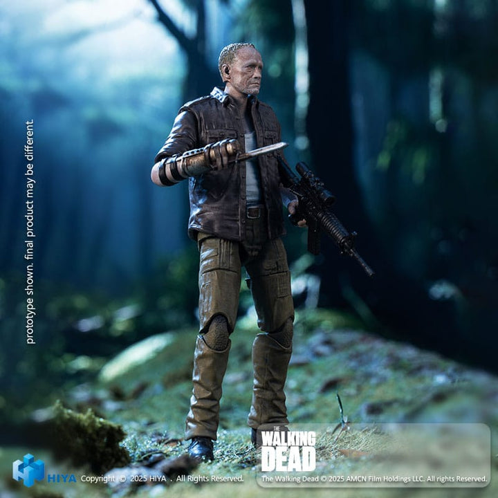 Hiya Toys Merle Dixon The Walking Dead PX Previews Exclusive EXQUISITE MINI Series 1/18 Scale Action Figure