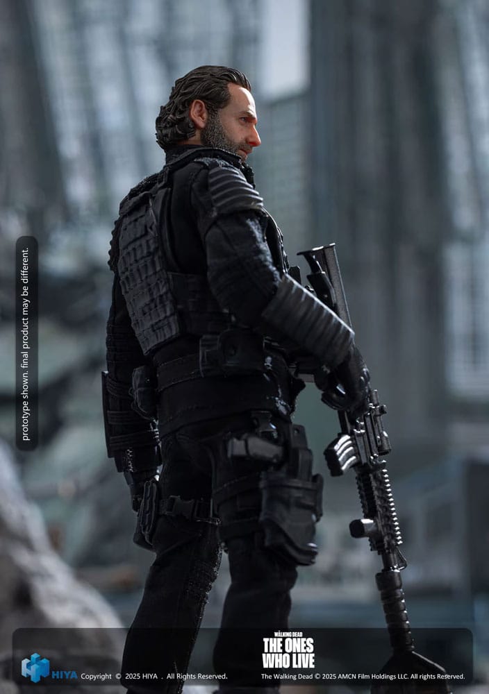 The Walking Dead Rick Grimes Action Figure PX Previews Exclusive EXQUISITE SUPER Series 1/12 Scale