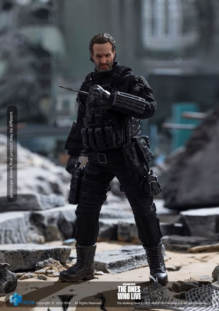The Walking Dead Rick Grimes Action Figure PX Previews Exclusive EXQUISITE SUPER Series 1/12 Scale