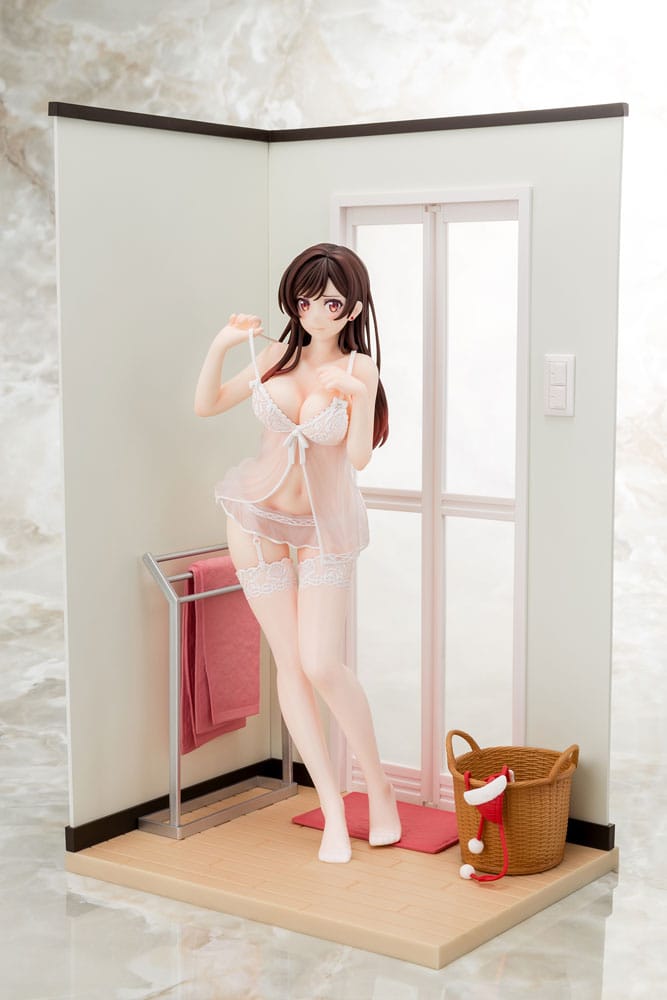 Rent A Girlfriend Chizuru Mizuhara See Through Lingerie Angel White Ver PVC Statue 1/6 Scale 23cm