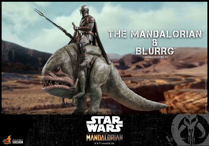 Hot Toys The Mandalorian The Mandalorian and Blurrg 1/6th Scale Figure Set
