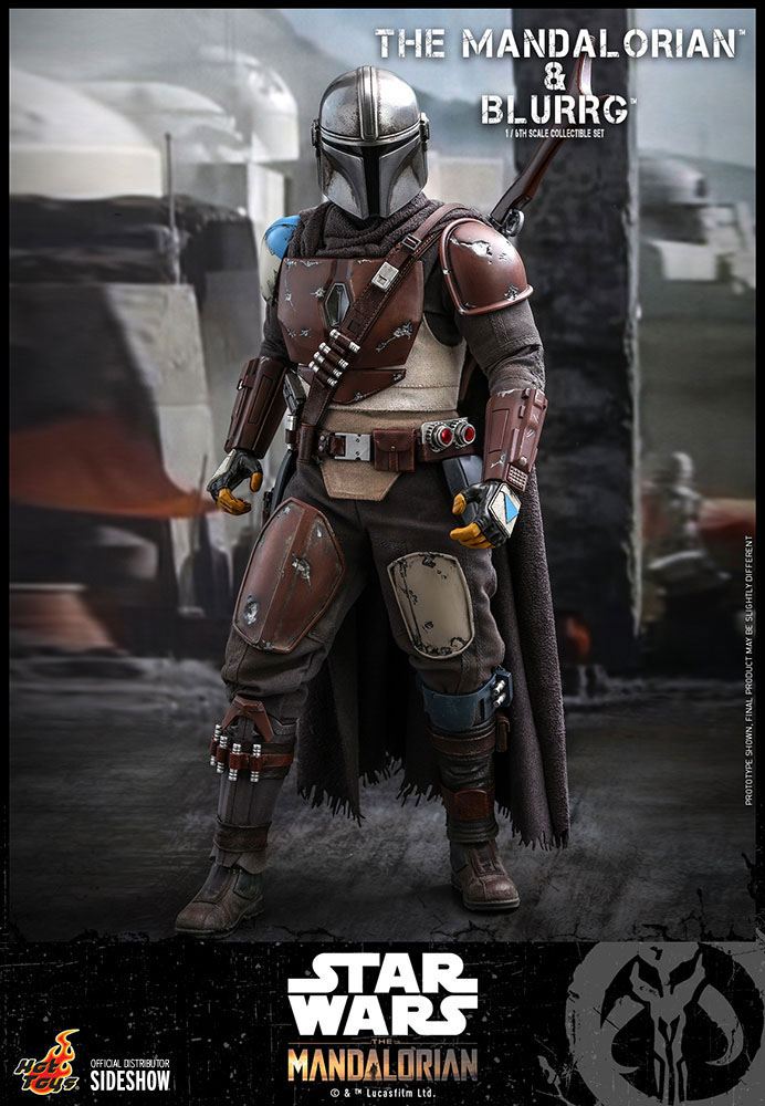 Hot Toys The Mandalorian The Mandalorian and Blurrg 1/6th Scale Figure Set