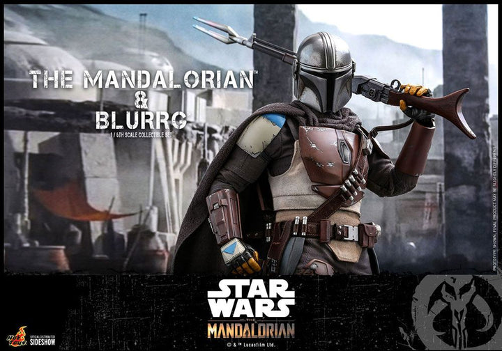Hot Toys The Mandalorian The Mandalorian and Blurrg 1/6th Scale Figure Set