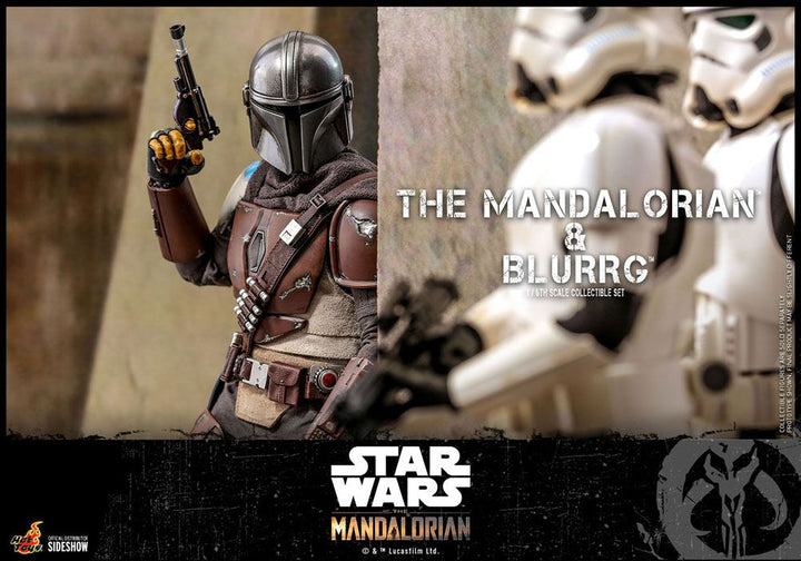 Hot Toys The Mandalorian The Mandalorian and Blurrg 1/6th Scale Figure Set