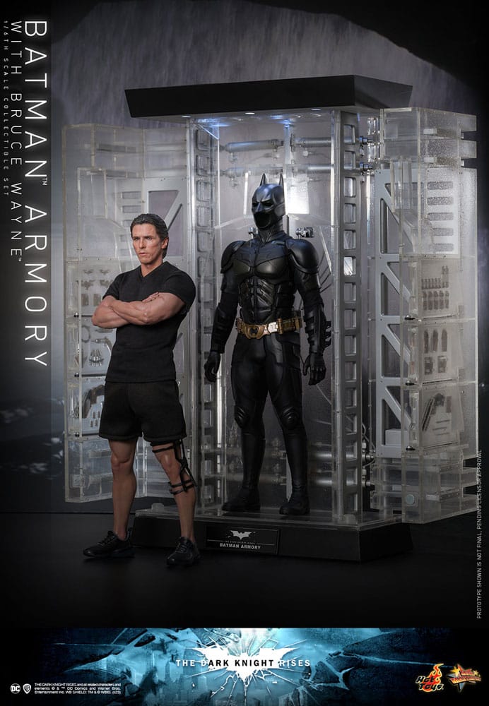 Hot Toys Batman Bruce Wayne The Dark Knight Rises Movie Masterpiece Action Figure Diorama 1/6 Scale 30cm