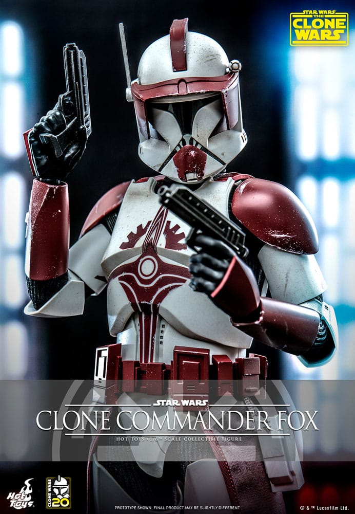 Hot Toys Star Wars The Clone Wars Clone Commander Fox 1/6th Scale Figure