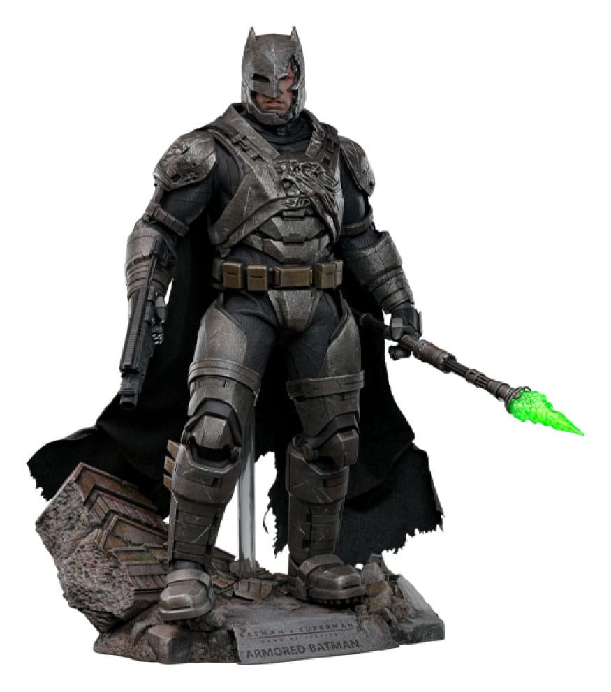 Hot Toys Armored Batman Batman v Superman Dawn of Justice Movie Masterpiece Action Figure Deluxe Version 2.0 1/6 Scale 33cm