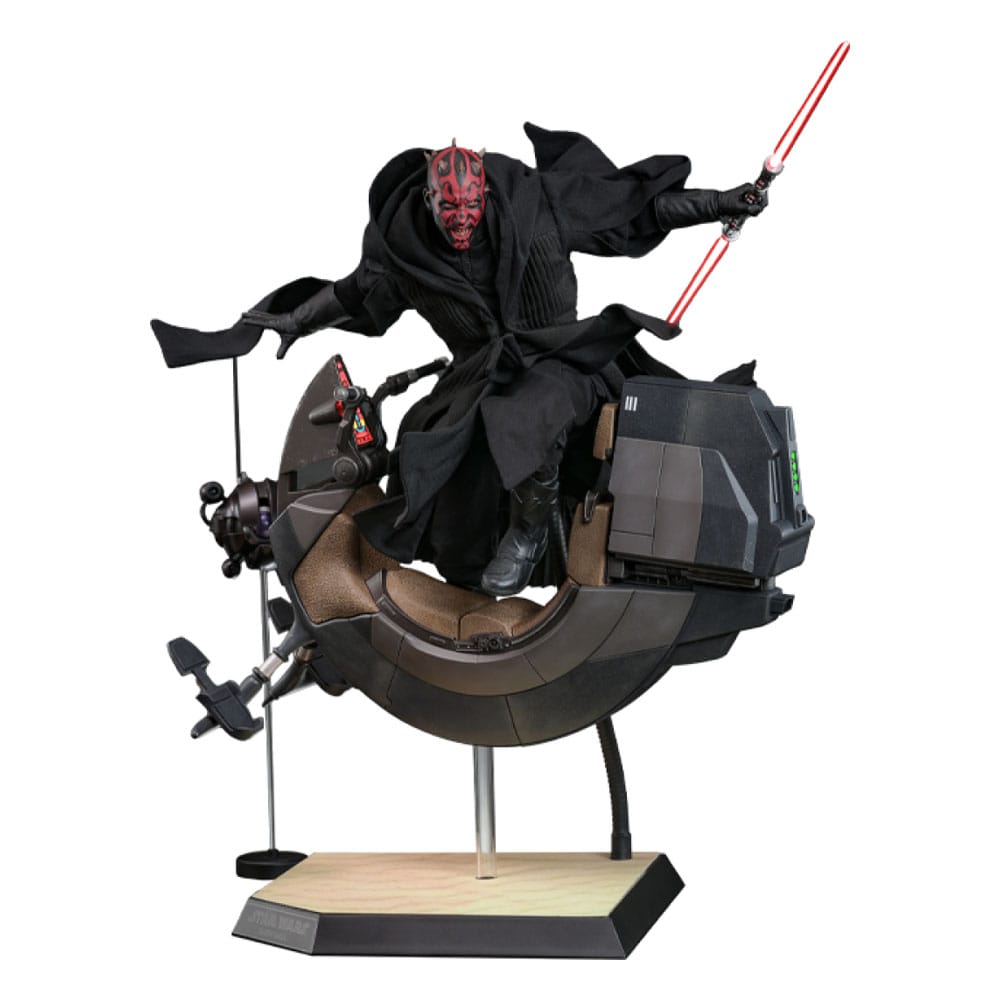 Hot Toys Darth Maul Star Wars Episode I Movie Masterpiece Action Figure with Sith Speeder 1/6 Scale 29cm