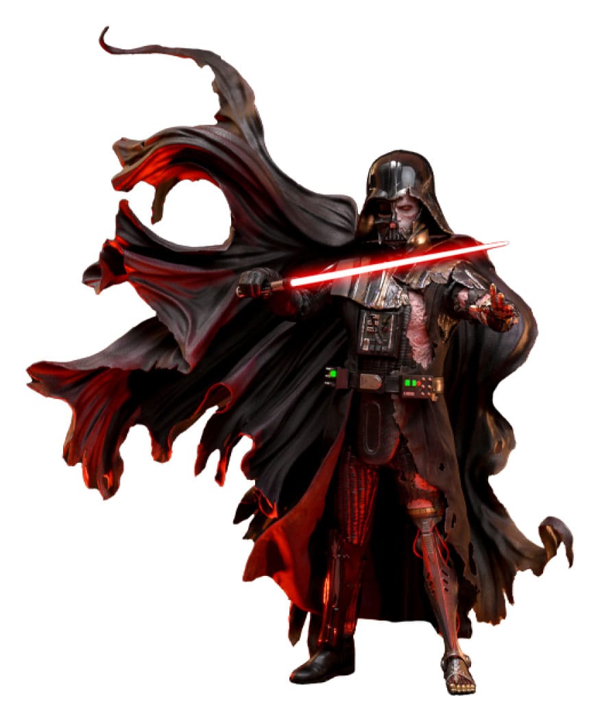 Star Wars Darth Vader Battle Damaged Deluxe Version Figure 1 6 Scale 35 cm