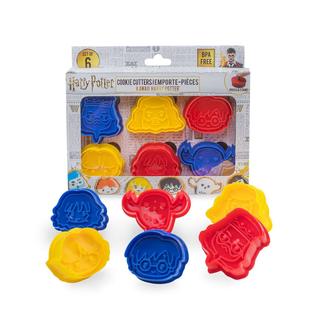 Harry Potter Kawaii Cookie Cutter and Stamp 6 Pack