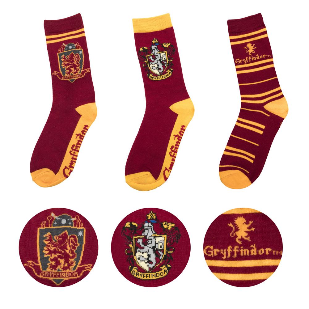 Harry Potter Gryffindor Socks 3 Pack