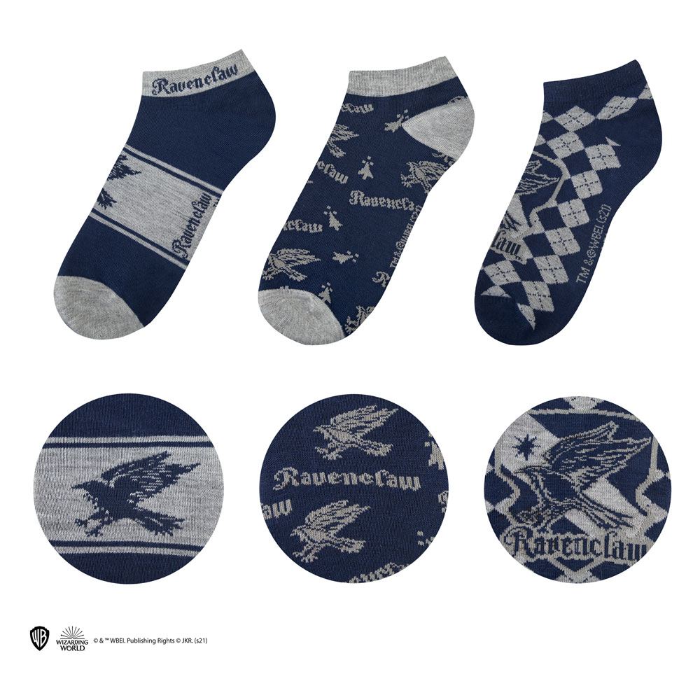 Harry Potter Ravenclaw Ankle Socks 3 Pack