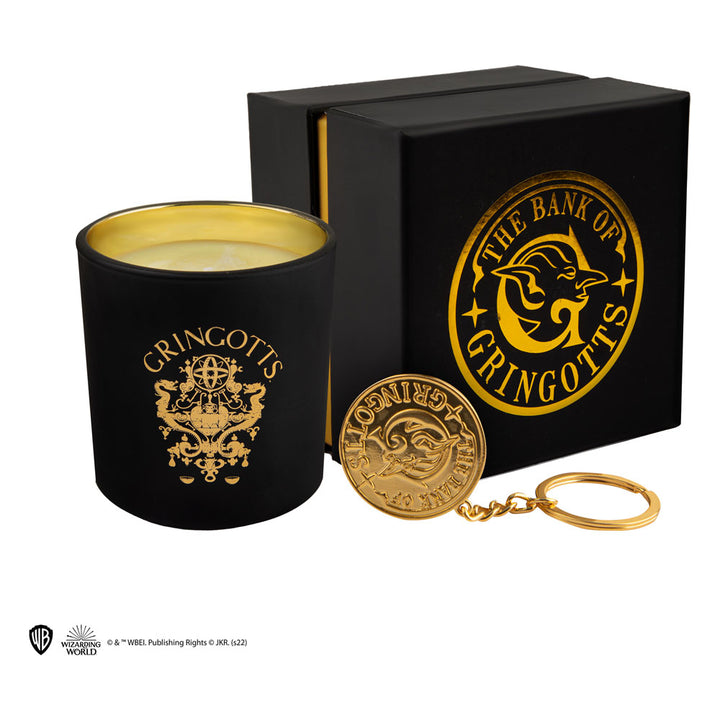 Wizarding World Gringotts Scented Candle With Keychain