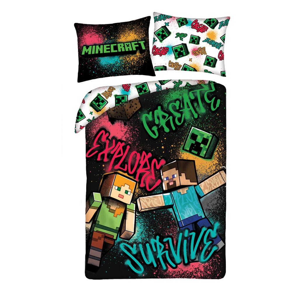 Minecraft Duvet Set Version 6 140 x 200 cm 70 x 90 cm